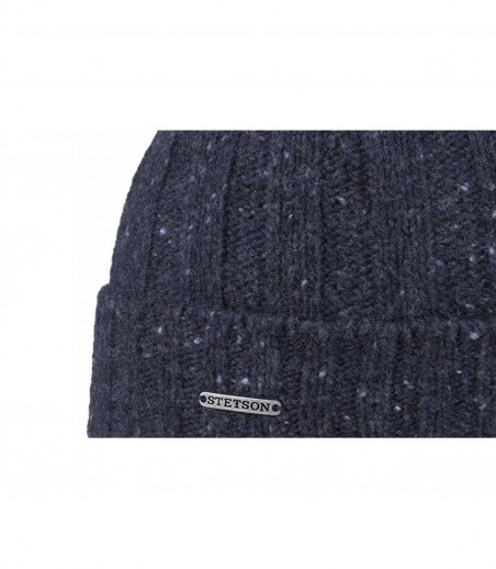 Navy wool beanie